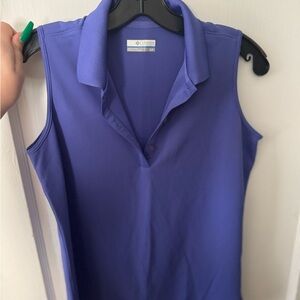 Columbia Purple Sleeveless Polo Shirt